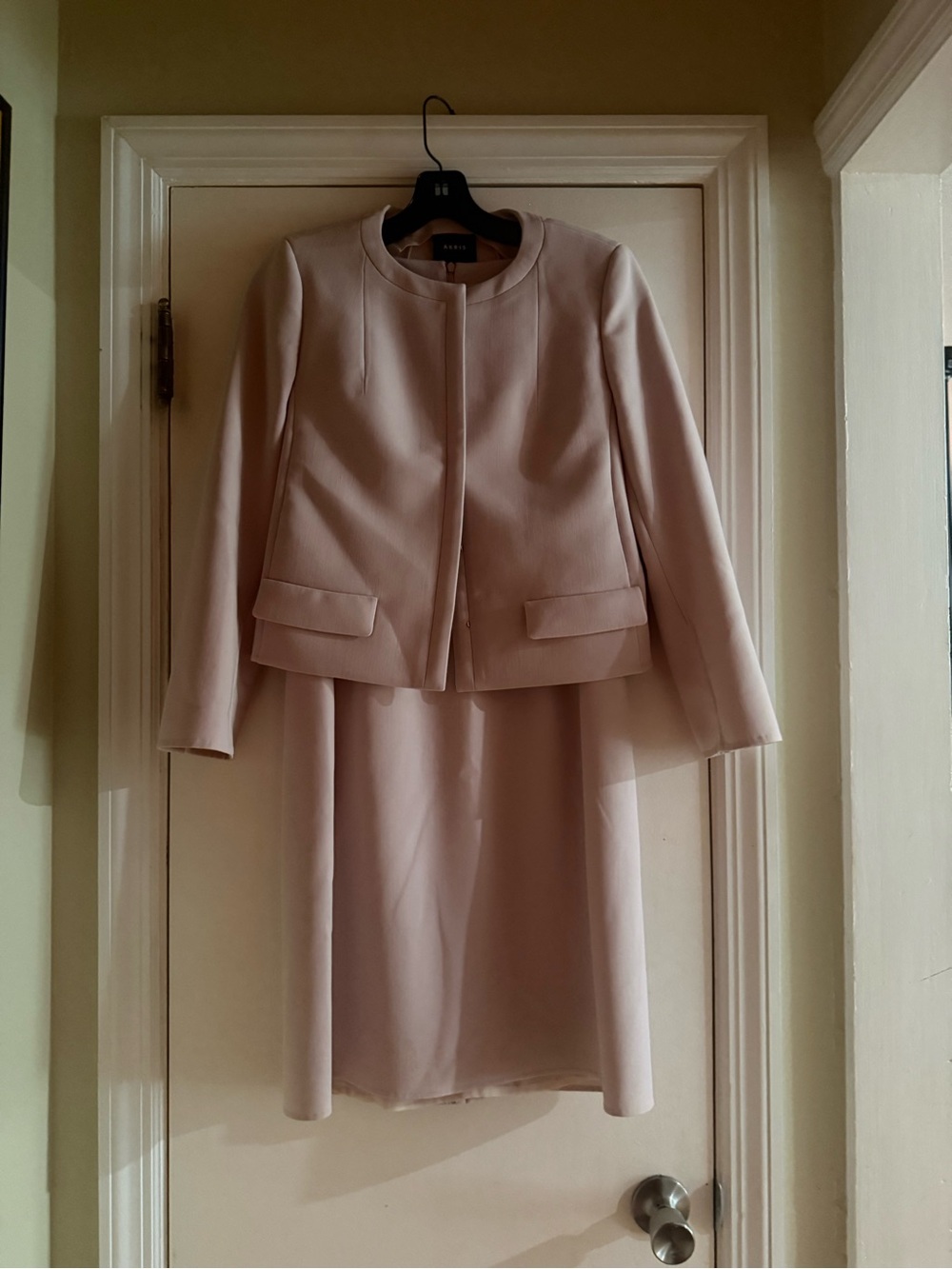 Akris Blush Pink Midi Dress with Matching Jacket